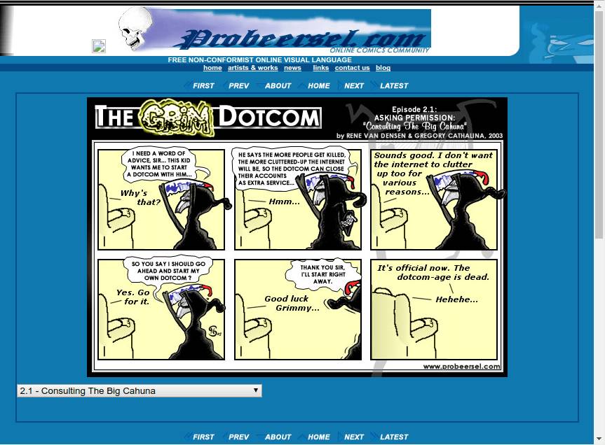 Screenshot "The Grim Dotcom"
